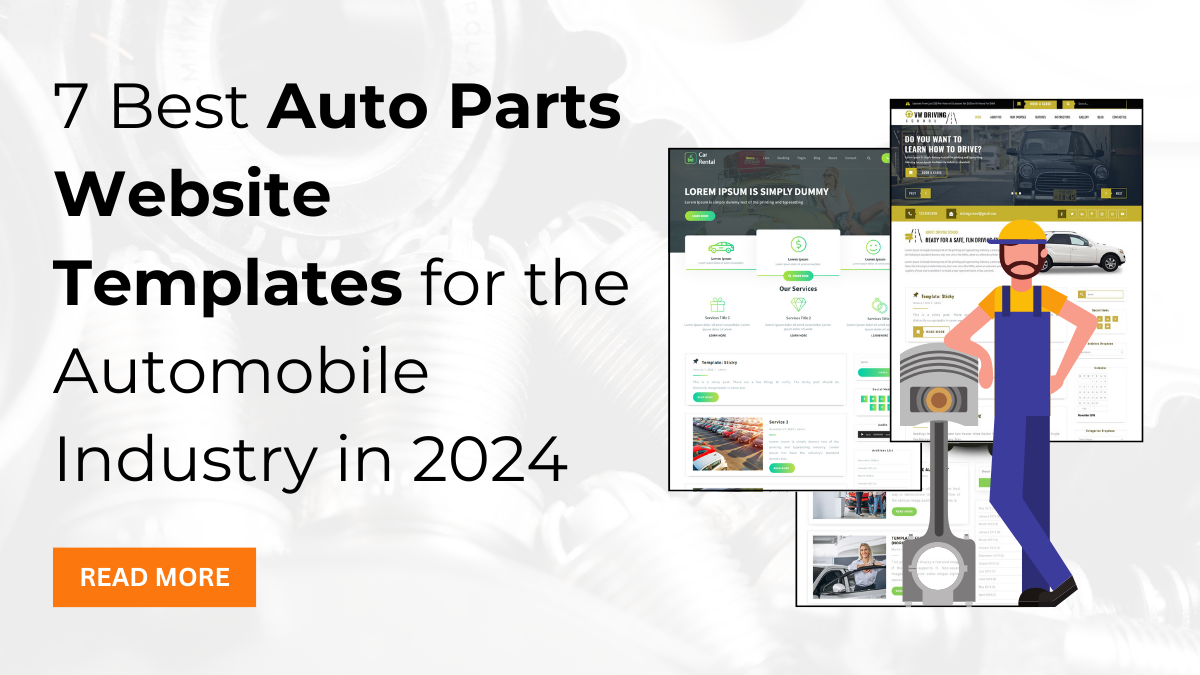 7 Best Auto Parts Website Templates for the Automobile Industry in 2024