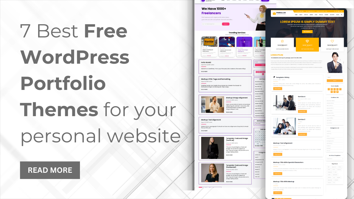 7 Best Free WordPress Portfolio Themes for your personal website
