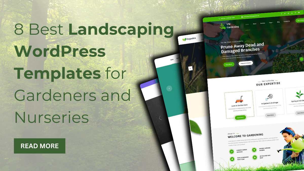 8 Best Landscaping WordPress Templates for Gardeners and Nurseries