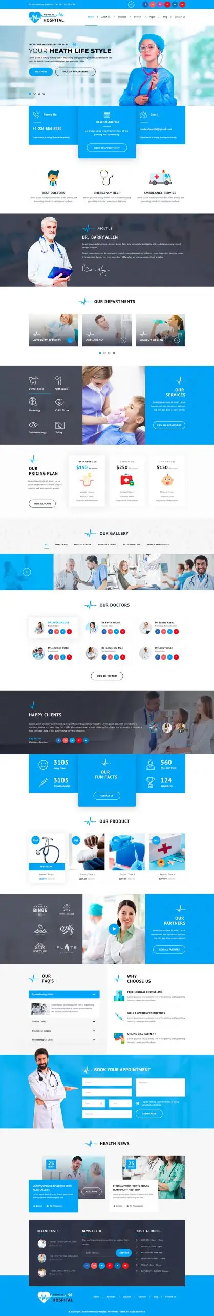 Biotechnology Company WordPress Theme