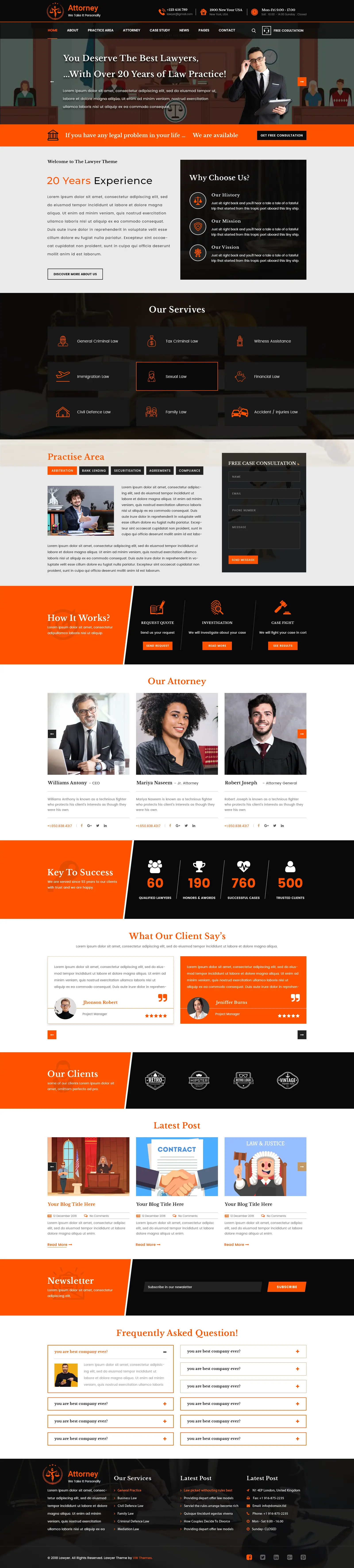 Attorney WordPress Theme